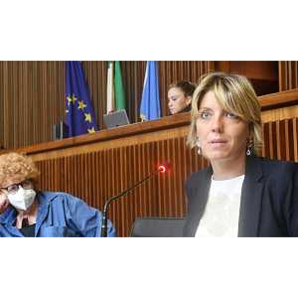 In primo piano l'assessore alle Finanze Barbara Zilli. - In primo piano l'assessore alle Finanze Barbara Zilli.