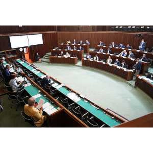 L'Aula durante i lavori odierni - L'Aula durante i lavori odierni