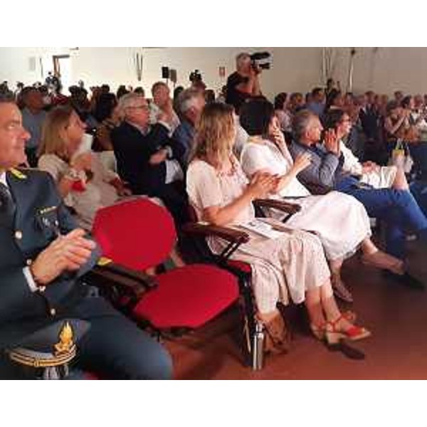 Il presidente del Cr Fvg, Piero Mauro Zanin, tra il pubblico a Cividale - Il presidente del Cr Fvg, Piero Mauro Zanin, tra il pubblico a Cividale