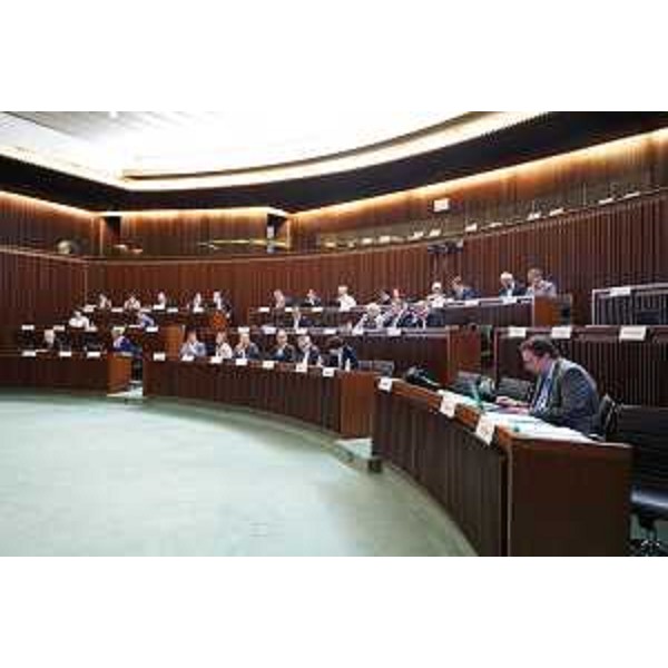 L'Aula durante l'illustrazione del Rendiconto - L'Aula durante l'illustrazione del Rendiconto