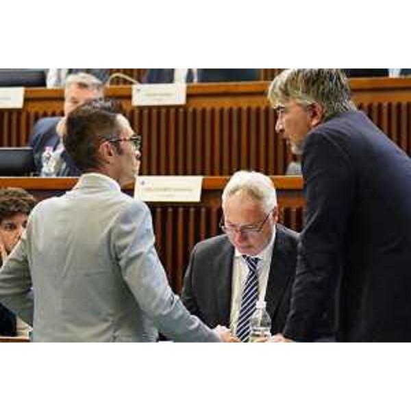 I leghisti Stefano Mazzolini, Mauro Bordin e Antonio Calligaris - I leghisti Stefano Mazzolini, Mauro Bordin e Antonio Calligaris