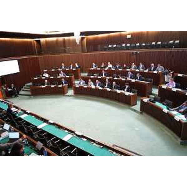 L'Aula durante i lavori - L'Aula durante i lavori