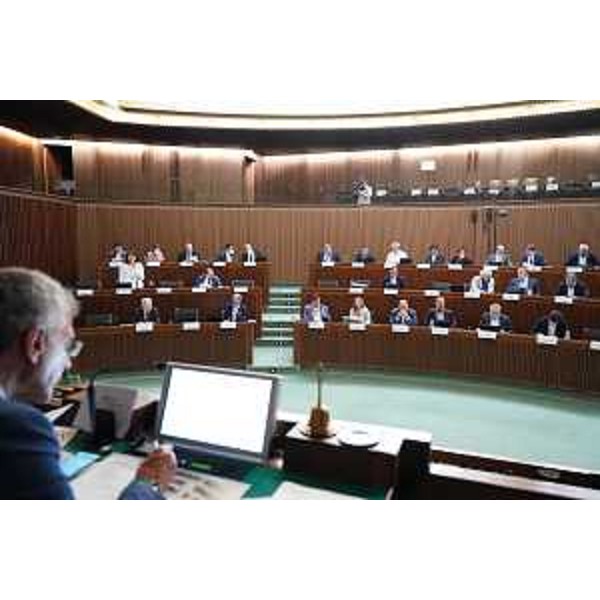 L'Aula durante i lavori - L'Aula durante i lavori