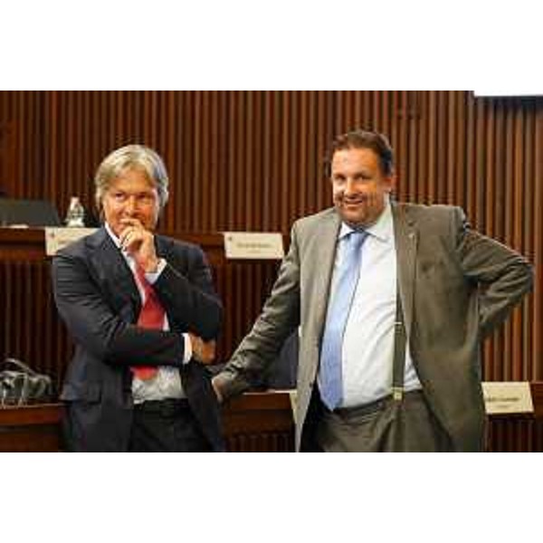 L'assessore Fvg alle Attività produttive, Sergio Emidio Bini, ed Edy Morandini (PrFvg/Ar) - L'assessore Fvg alle Attività produttive, Sergio Emidio Bini, ed Edy Morandini (PrFvg/Ar)