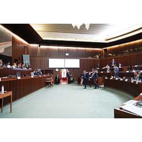 L'Aula durante i lavori - L'Aula durante i lavori