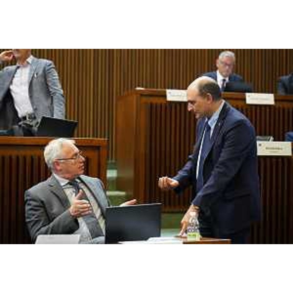 Mauro Bordin (Lega) e Cristian Sergo (M5S) - Mauro Bordin (Lega) e Cristian Sergo (M5S)