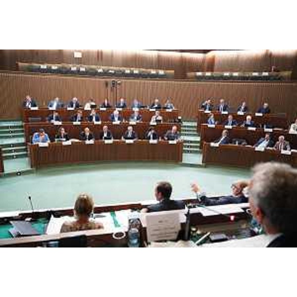 L'Aula durante i lavori - L'Aula durante i lavori