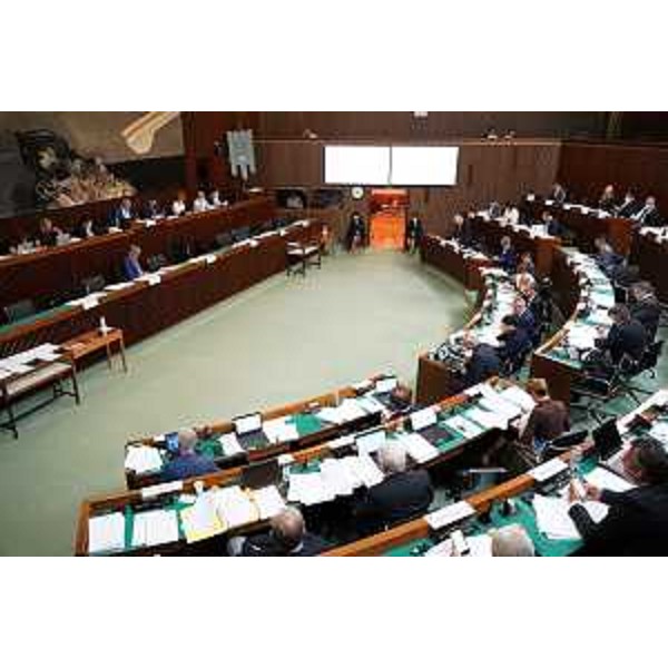 L'Aula durante i lavori - L'Aula durante i lavori