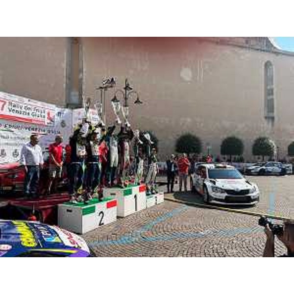 Le premiazioni del 57° Rally del Fvg a Cividale del Friuli - Le premiazioni del 57° Rally del Fvg a Cividale del Friuli