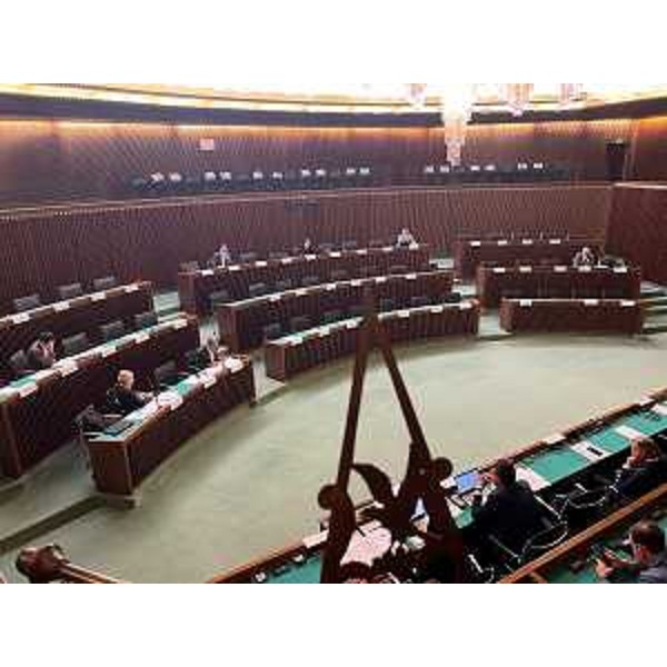Il Comitato ristretto della IV Commissione nell'aula consiliare - Il Comitato ristretto della IV Commissione nell'aula consiliare