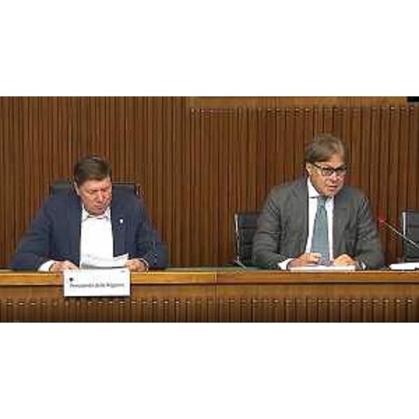 Il presidente della II Commissione, Alberto Budai (Lega), insieme all'assessore regionale Sergio Emidio Bini - Il presidente della II Commissione, Alberto Budai (Lega), insieme all'assessore regionale Sergio Emidio Bini