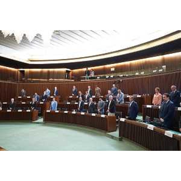 L'Aula durante la commemorazione - L'Aula durante la commemorazione
