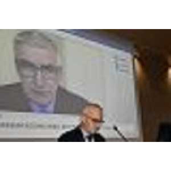 Il presidente dell'Istituto superiore di Sanità (Iss) Silvio Brusaferro in videocollegamento - Il presidente dell'Istituto superiore di Sanità (Iss) Silvio Brusaferro in videocollegamento
