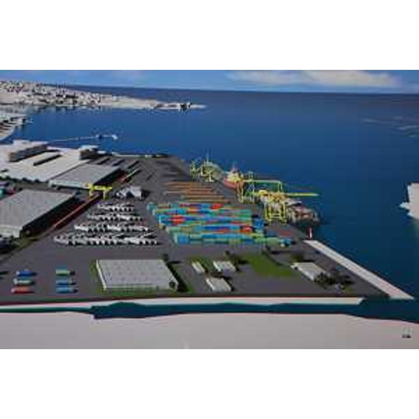 Il rendering del progetto ungherese Adria Port all'ex Aquila - Il rendering del progetto ungherese Adria Port all'ex Aquila