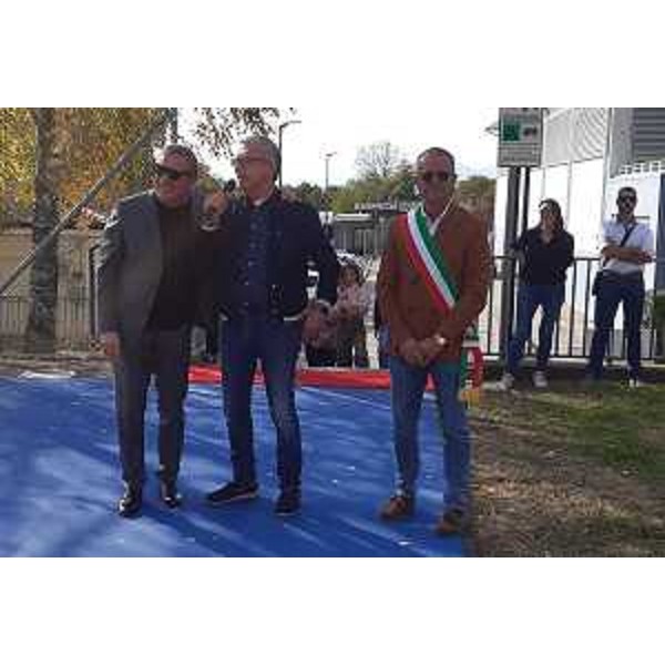 Il presidente del Coni Fvg, Giorgio Brandolin, il presidente del Cr Fvg, Piero Mauro Zanin, e il vicesindaco di Ragogna, Claudio Maestra - Il presidente del Coni Fvg, Giorgio Brandolin, il presidente del Cr Fvg, Piero Mauro Zanin, e il vicesindaco di Ragogna, Claudio Maestra