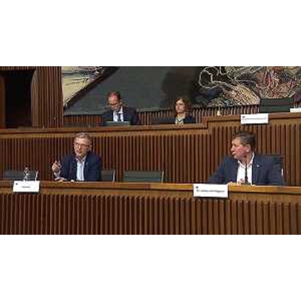 L'assessore regionale a Foreste e Montagna, Stefano Zannier, e il presidente della II Commissione consiliare, Alberto Budai (lega) - L'assessore regionale a Foreste e Montagna, Stefano Zannier, e il presidente della II Commissione consiliare, Alberto Budai (lega)