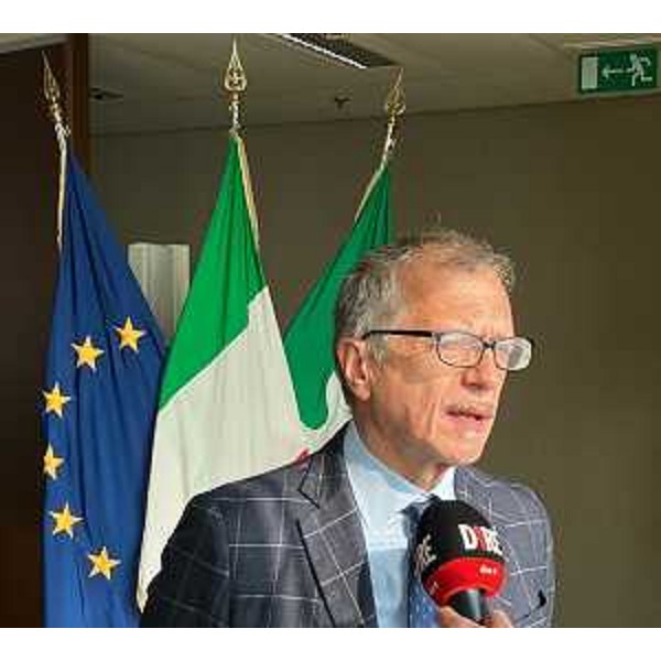 Il presidente del Cr Fvg, Piero Mauro Zanin, intervistato a Milano - Il presidente del Cr Fvg, Piero Mauro Zanin, intervistato a Milano