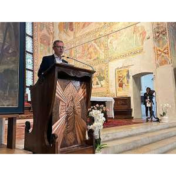 L'intervento dell'assessore Stefano Zanier in occasione della cerimonina di conclusione dei lavori di restauro degli affreschi nel duomo di Spilimbergo - L'intervento dell'assessore Stefano Zanier in occasione della cerimonina di conclusione dei lavori di restauro degli affreschi nel duomo di Spilimbergo