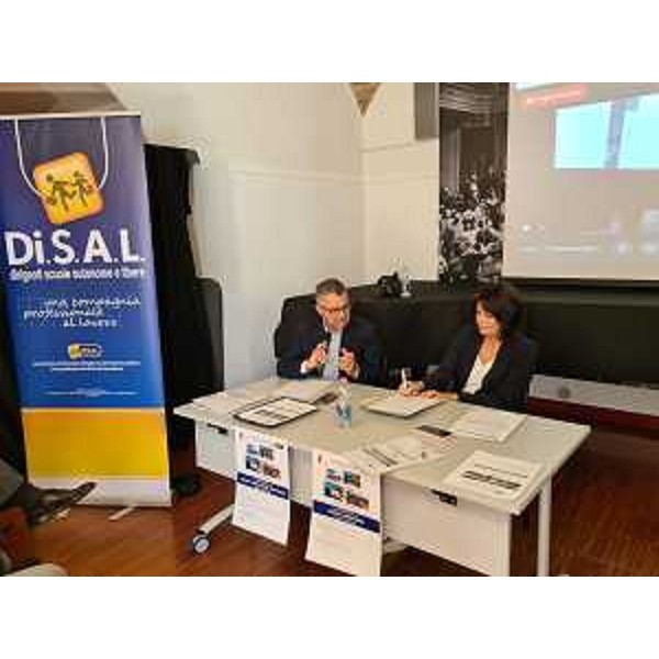 L'assessore Rosolen assieme al presidente nazionale Disal, Ezio Delfino - L'assessore Rosolen assieme al presidente nazionale Disal, Ezio Delfino