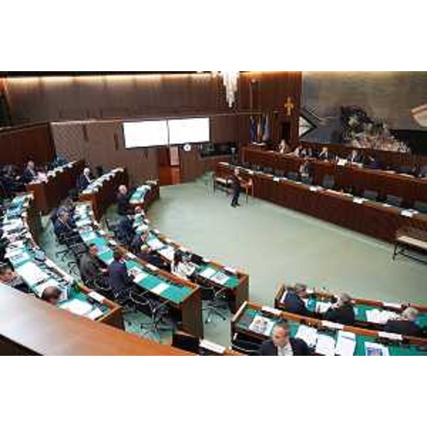 L'Aula durante i lavori - L'Aula durante i lavori