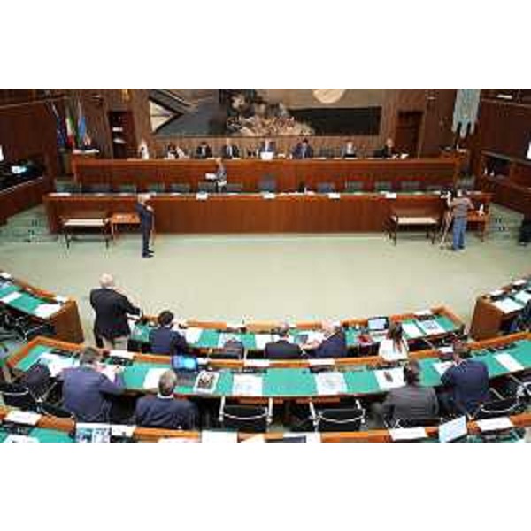 L'Aula durante i lavori - L'Aula durante i lavori