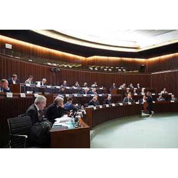 L'Aula durante i lavori - L'Aula durante i lavori