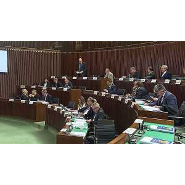 L'Aula durante i lavori - L'Aula durante i lavori