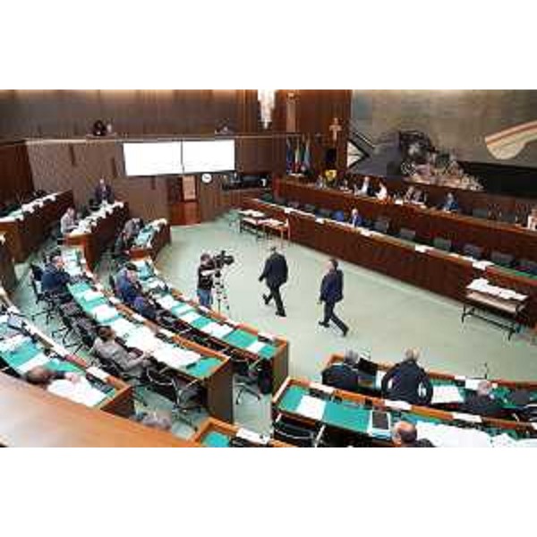 L'Aula durante i lavori - L'Aula durante i lavori