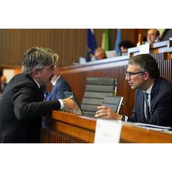 Antonio Calligaris (Lega) con l'assessore Fvg all'Immigrazione, Pierpaolo Roberti - Antonio Calligaris (Lega) con l'assessore Fvg all'Immigrazione, Pierpaolo Roberti