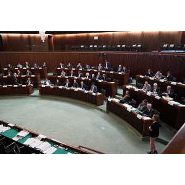 L'Aula durante i lavori - L'Aula durante i lavori