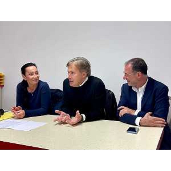 L'assessore regionale alle Attività produttive e Turismo, Sergio Emidio Bini, con il sindaco di Monfalcone Anna Maria Cisint e Salvatore Guarnieri amministratore delegato della società Terme Fvg. - L'assessore regionale alle Attività produttive e Turismo, Sergio Emidio Bini, con il sindaco di Monfalcone Anna Maria Cisint e Salvatore Guarnieri amministratore delegato della società Terme Fvg.