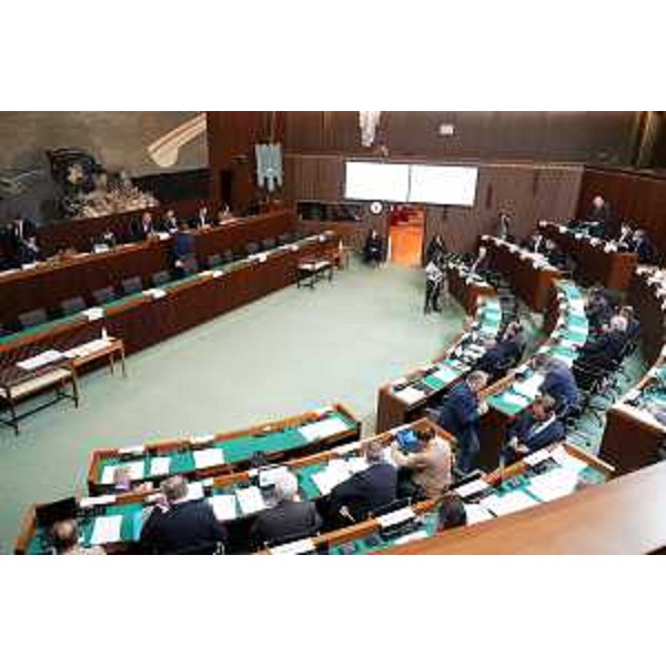 L'aula durante i lavori - L'aula durante i lavori