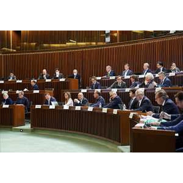 L'aula durante i lavori - L'aula durante i lavori