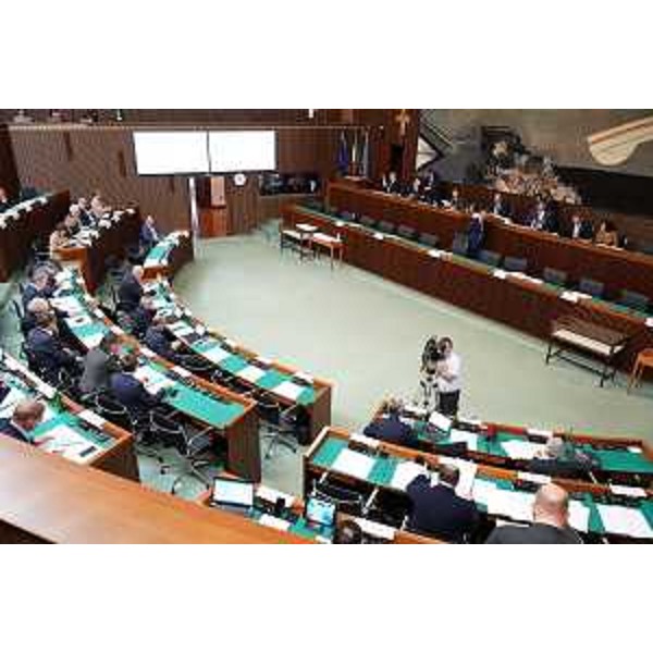L'aula durante i lavori - L'aula durante i lavori