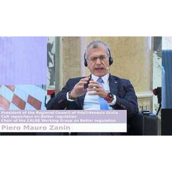 L'intervento del presidente del Cr Fvg, Piero Mauro Zanin - L'intervento del presidente del Cr Fvg, Piero Mauro Zanin