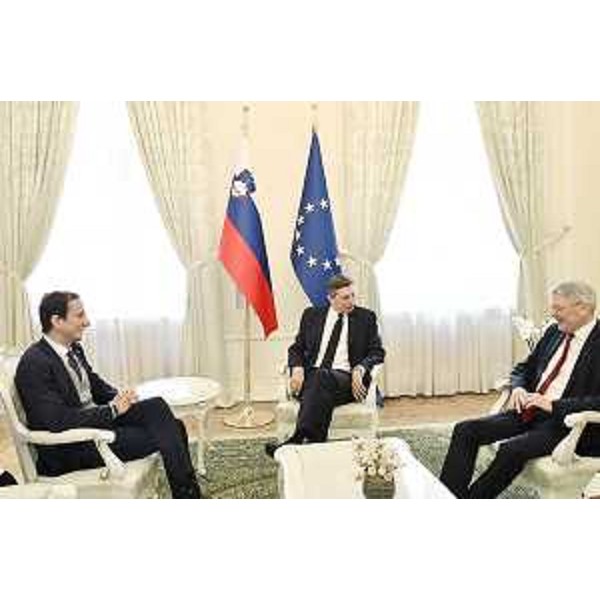 Fedriga, Pahor e Kaiser a colloquio nel palazzo presidenziale di Lubiana - Fedriga, Pahor e Kaiser a colloquio nel palazzo presidenziale di Lubiana