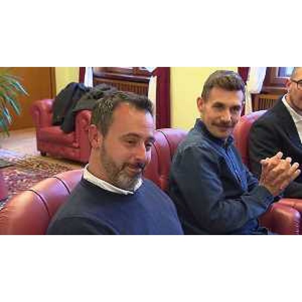 Il presidente Scagnetti e il campione nazionale Castagna - Il presidente Scagnetti e il campione nazionale Castagna