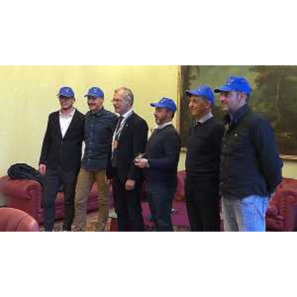 Daniele Tessari, Michele Castagna, il presidente Piero Mauro Zanin, il presidente Pierpaolo Scagnetti, il presidente Mario Volpe e il tecnico sportivo Simone Terenzani - Daniele Tessari, Michele Castagna, il presidente Piero Mauro Zanin, il presidente Pierpaolo Scagnetti, il presidente Mario Volpe e il tecnico sportivo Simone Terenzani