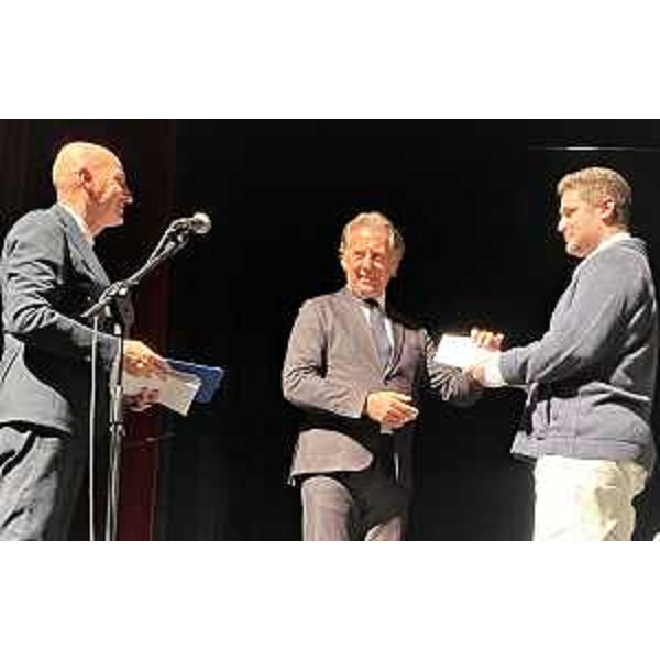 L'assessore regionale all'Ambiente Fabio Scoccimarro durante la cerimonia del conservatorio Tartini al Politeama Rossetti di Trieste - L'assessore regionale all'Ambiente Fabio Scoccimarro durante la cerimonia del conservatorio Tartini al Politeama Rossetti di Trieste 