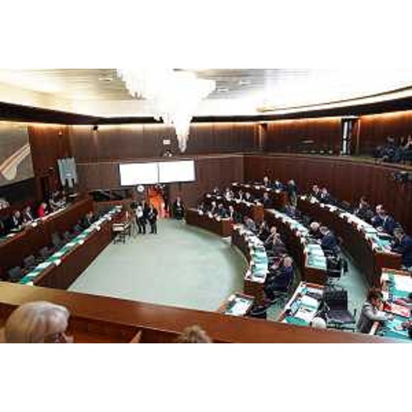 L'Aula durante i lavori - L'Aula durante i lavori