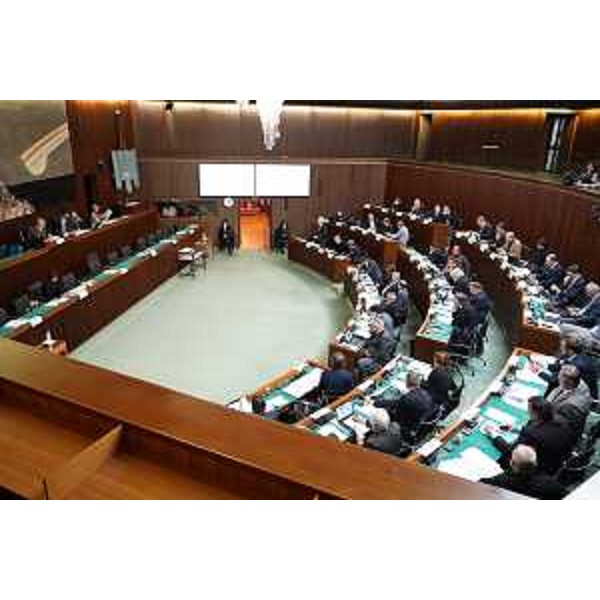 L'Aula durante i lavori - L'Aula durante i lavori