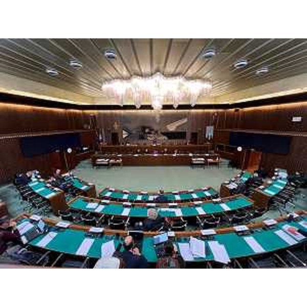 La IV Commissione riunita nell'aula consiliare - La IV Commissione riunita nell'aula consiliare