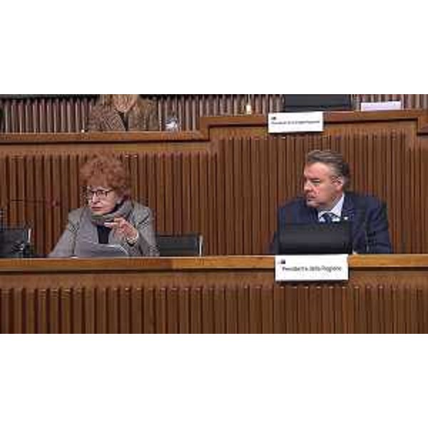 Diego Bernardis (Lega), presidente della V Commissione, con l'assessore regionale Tiziana Gibelli - Diego Bernardis (Lega), presidente della V Commissione, con l'assessore regionale Tiziana Gibelli