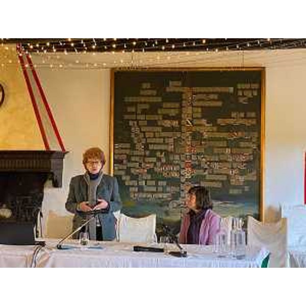 L'assessore Tiziana Gibelli durante il suo intervento alla conferenza "Cultura & turismo sostenibili" a San Floriano del Collio - L'assessore Tiziana Gibelli durante il suo intervento alla conferenza "Cultura & turismo sostenibili" a San Floriano del Collio 