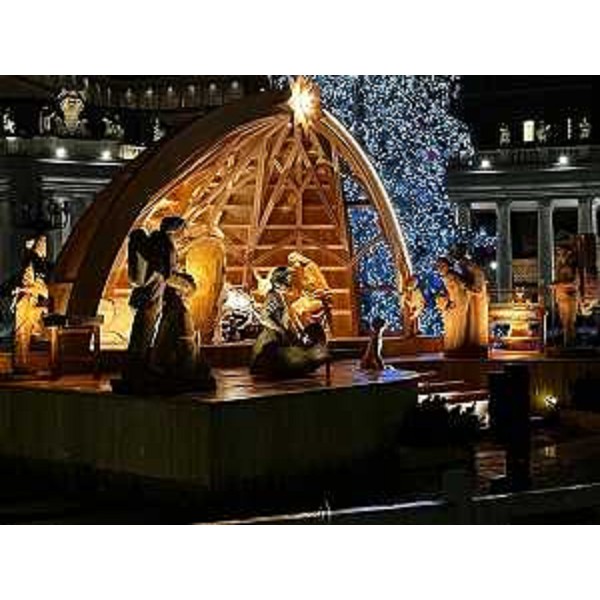 Il presepe di Sutrio in Vaticano - Il presepe di Sutrio in Vaticano
