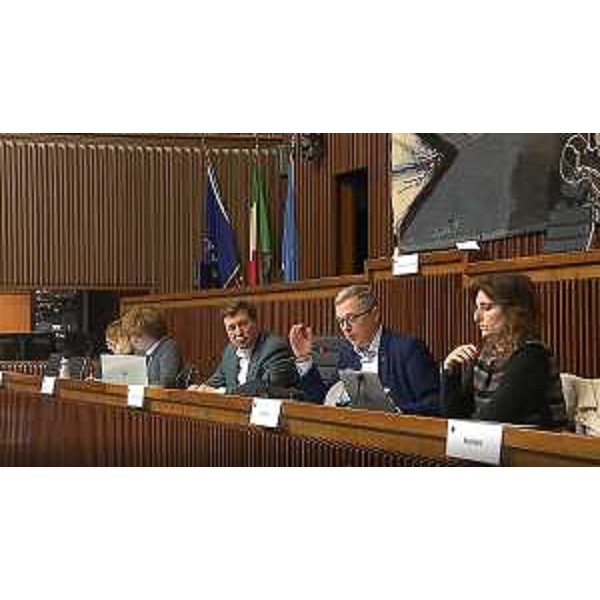 Alberto Budai (Lega), presidente della II Commissione, con l'assessore regionale Stefano Zannier - Alberto Budai (Lega), presidente della II Commissione, con l'assessore regionale Stefano Zannier
