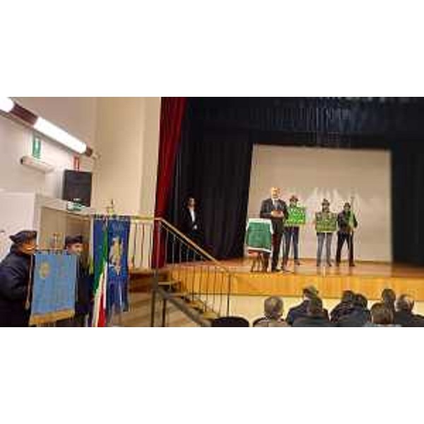 Un momento della cerimonia nella sala di piazza del Capitolo - Un momento della cerimonia nella sala di piazza del Capitolo