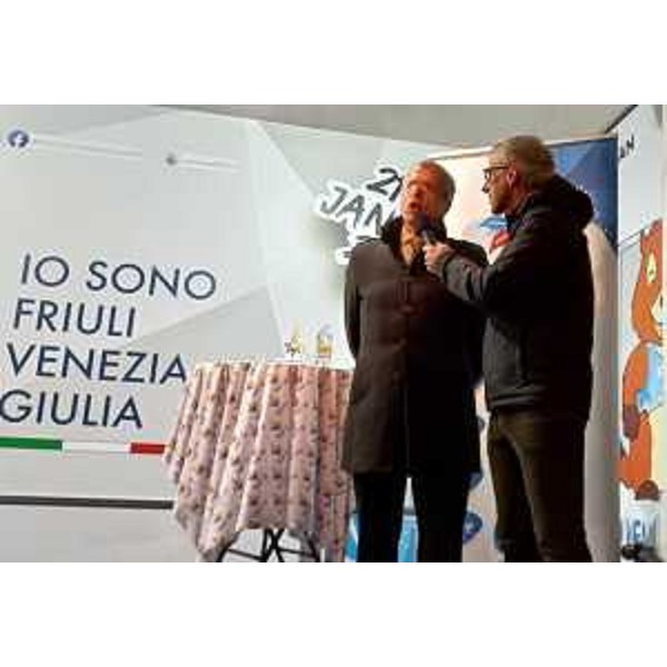 Piero Mauro Zanin sul palco di Eyof, il festival olimpico della gioventù europea - Piero Mauro Zanin sul palco di Eyof, il festival olimpico della gioventù europea