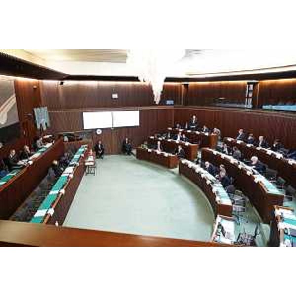 L'Aula durante i lavori - L'Aula durante i lavori