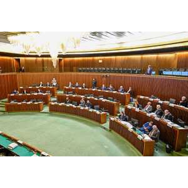 L'Aula durante i lavori - L'Aula durante i lavori